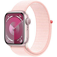 Смарт часы Apple Watch Series 9 GPS 41mm Pink Aluminum Case w. Light Pink S. Loop (MR953) эпл вотч 9