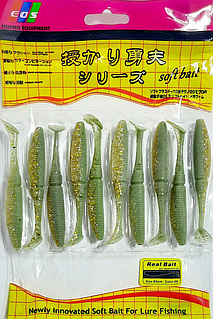 Силікон їстівний EOS Real Bait 39085WH 8,5cm (10pcs)