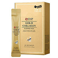 Антивозрастная ночная маска с коллагеном и золотом SNP Gold Collagen Sleeping Pack