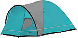 Просторий купольний намет Zeta 4 Portal Outdoors (блакитна)(Ш 240, Г 310, В 130), фото 5