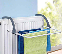 Сушилка для белья на подоконник батарею Fold Clothes Shelf, Полка сушилка для одежды и обуви навесная сушилка