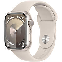 Смарт часы Apple Watch Series 9 GPS 41mm Starlight Aluminum Case w. Starlight Sport Band - S/M MR8T3