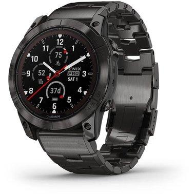 Garmin Fenix 7X Pro Sapphire Solar Carbon G. DLC Tit. with Vented Tit. Bracelet 010-02778-30 Розумний годинник, фото 1