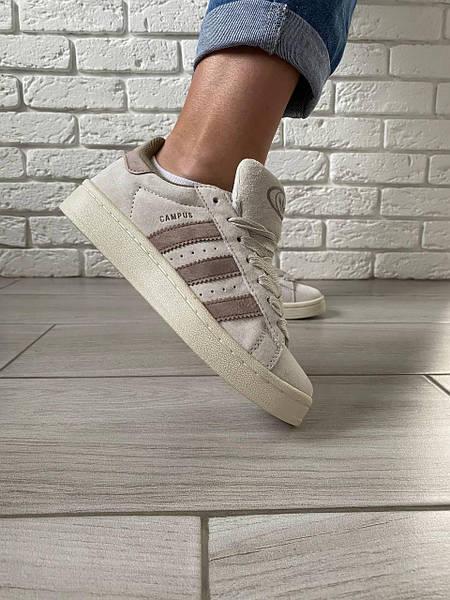 Adidas campus clear brown sale
