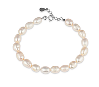 Браслет Andronova Jewelry Large pearl string Серебряный браслет с жемчугом Серебряное украшение
