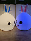 Дитячий силіконовий нічник  Зайка Rabbit Soft Touch, фото 3