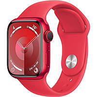 Смарт часы Apple Watch Series 9 GPS 41mm PRODUCT RED Alu. Case w. PRODUCT RED Sport Band - S/M (MRXG3)