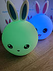 Дитячий силіконовий нічник  Зайка Rabbit Soft Touch, фото 4