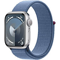 Смарт часы Apple Watch Series 9 GPS 41mm Silver Aluminum Case w. Winter Blue S. Loop (MR923)