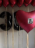 Сет з цифрами та великим 90 см серцем, фото 2