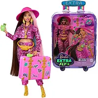 Лялька барбі екстра флай сафарі Подорож з валізою Barbie Doll with Safari Fashion