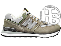 Мужские кроссовки New Balance 574 Stone Island Grey (с мехом) ALL13931