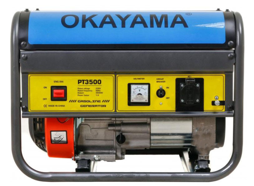 Генератор бензиновий OKAYAMA PT-3500 3 кВт 100% Мідна обмотка