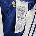 Худі синє Гуччі на блискавці з нашивкою-логотипом Gucci спортивна кофта, фото 3