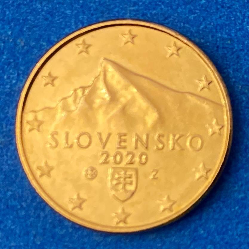 Монета Словакії 1 євроцент 2009-20 рр.