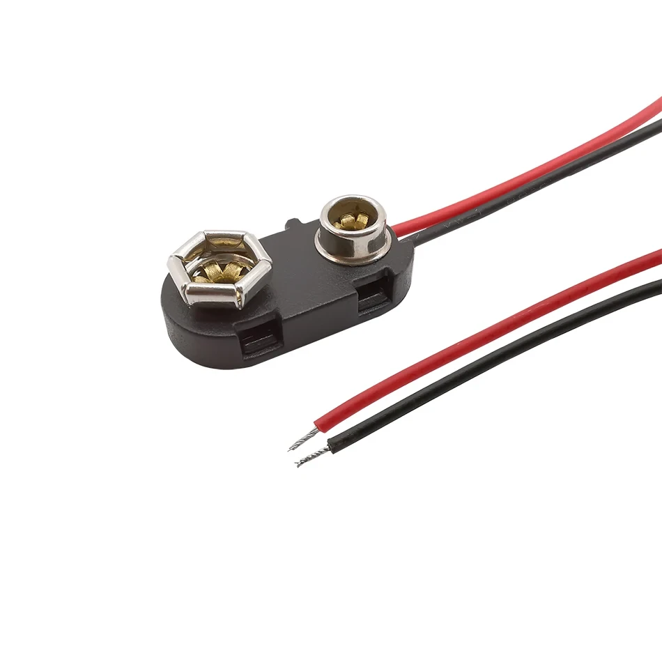 Адаптер перехідник для батареї 9В крона, тримач батареї, довжина кабелю 15 см