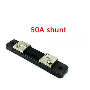 Цифровий вольтметр/амперметр 100В, 50A з шунтом - червоний/червоний, фото 2