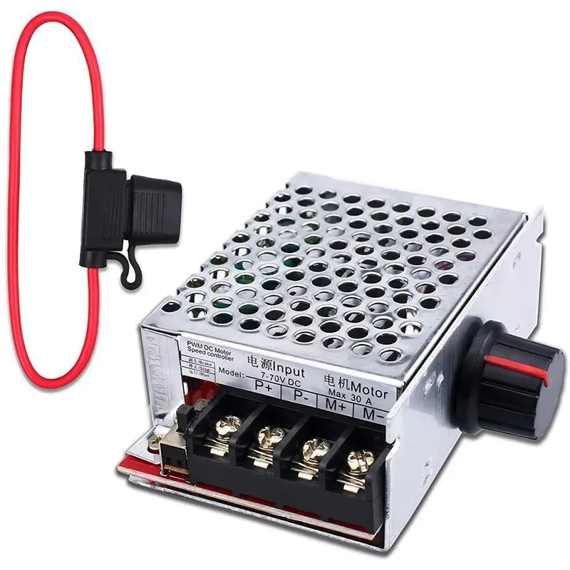ШІМ контролер ZS-X7C 7-70 В 30A, регулятор швидкості двигуна (димер) + провід