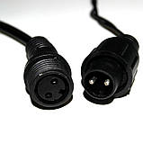 Гірлянда вулична STARLIGHT бахрома жовтий/білий Flash 75LED IP44 чорний 2x0.7м, фото 5