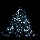 Гірлянда вулична STARLIGHT лінійна білий Flash 200 LED IP44 чорний 10 м, фото 3