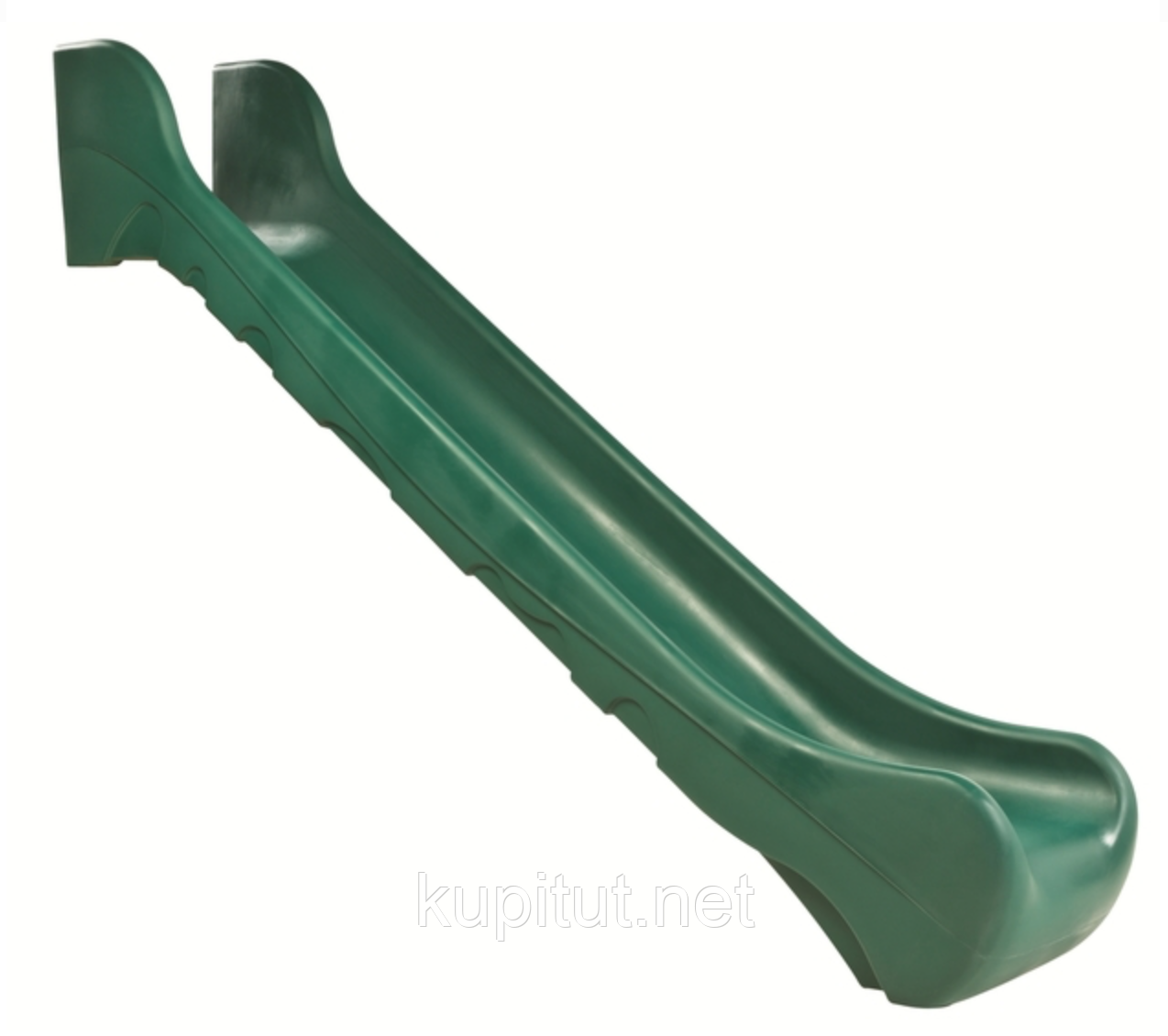 Гірка спуск Bronco 328 см. з литого HDPE пластику Зелений, фото 1