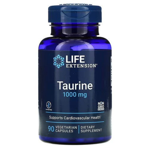 Life Extension Taurine 1000 mg 90 капсул, фото 1