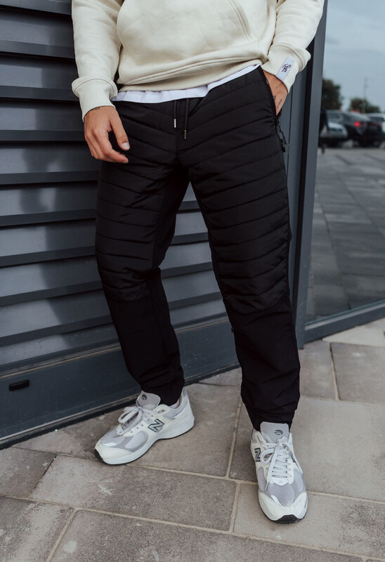 Чорні утеплені штани для чоловіків Staff ap microfleece black, фото 1