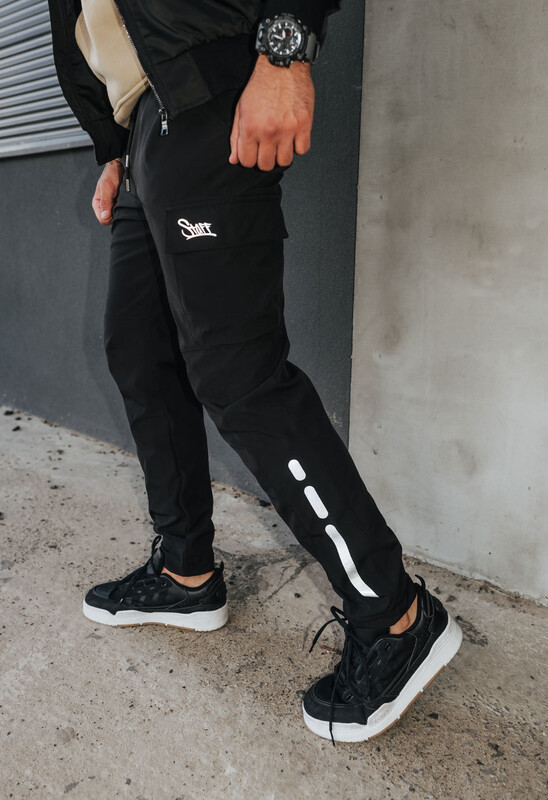 Утеплені штани карго Staff winter cargo black fleece