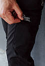 Утеплені штани карго Staff winter cargo black fleece, фото 7