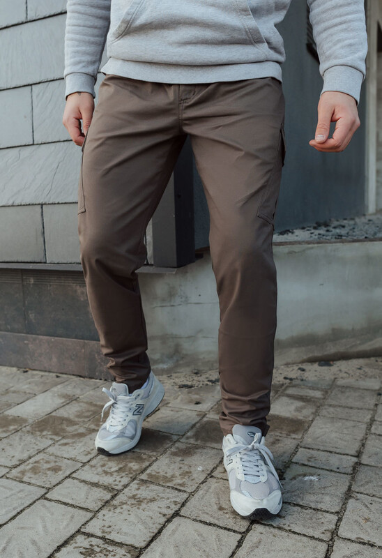 Штани карго коричневого кольору Staff cargo brown