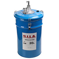 Нагнітач густої оливи 20л ручний, перекатний (в-во S.I.L.A. AC) SL 11.T1001