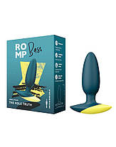 Анальна вібропробка Romp Bass Dark Green, силікон, що перезаряджається, макс. діаметр 3 див, фото 2