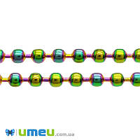 Цепь с шариками из нержавеющей стали, Разноцветная, 2,5 мм, 1 м (STL-046968)