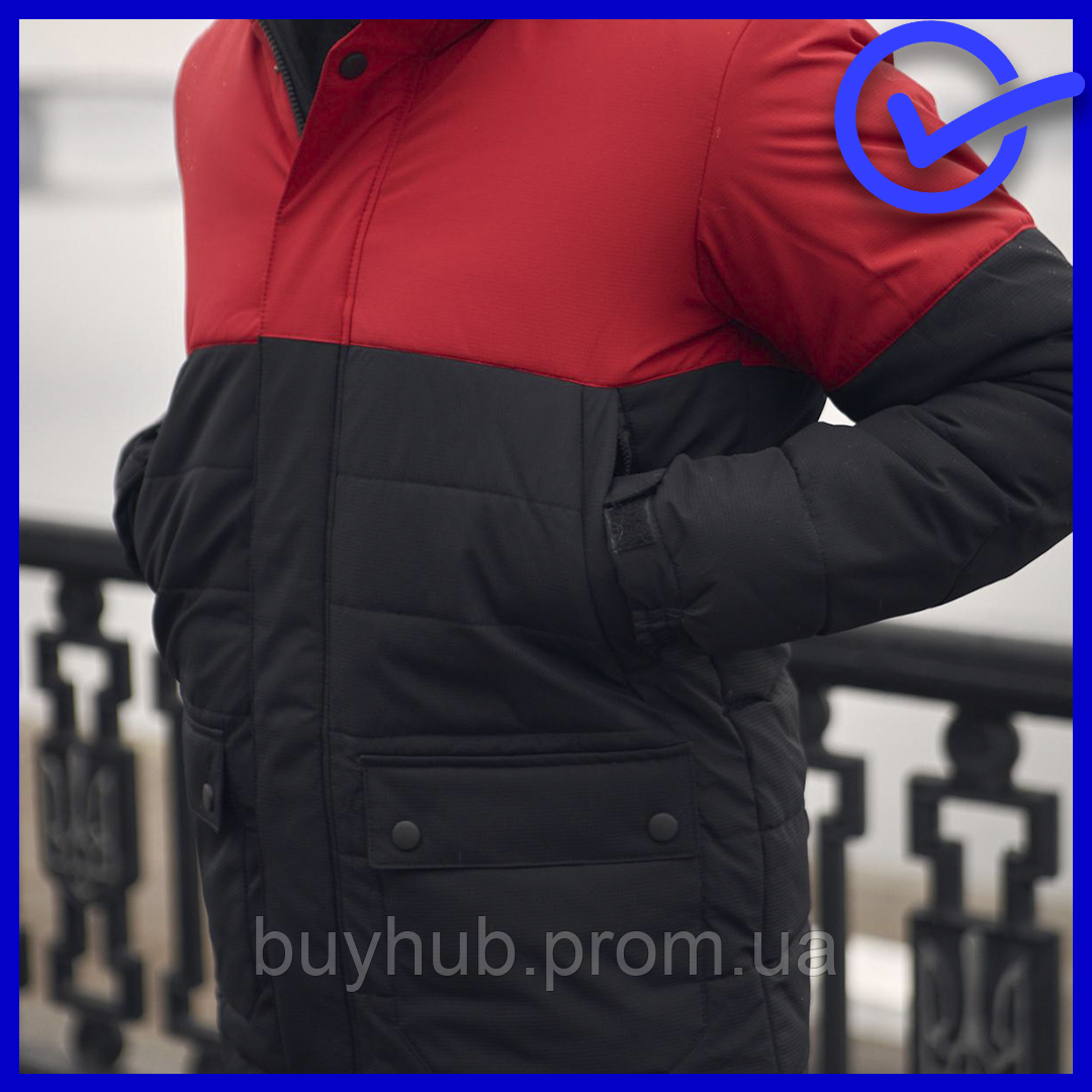 Демісезонна червоно-чорна куртка Waterproof Intruder для чоловіків, молодіжна чоловіча куртка весна осінь