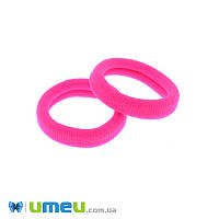 Резинка для волос микрофибра, 32 мм, Розовая яркая, 1 шт (OSN-049553)
