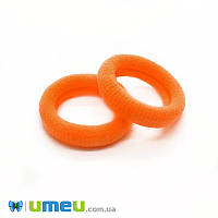 Резинка для волос микрофибра, 30 мм, Оранжевая, 1 шт (OSN-049562)