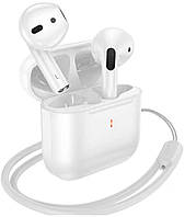 Наушники беспроводные HOCO EW53 Lucky true wireless BT headset White