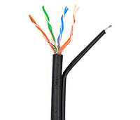 Кабель мережевий UTP з тросом бухта 305м 4*2*0.5-CU PE MT CAT5е