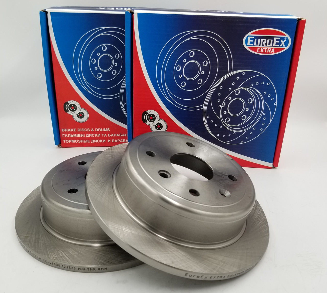 Диск гальмівний Лачетті задні (комплект 2-шт) EuroEx Угорщина, фото 1