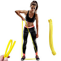 Фитнес-резинка, тренировочная лента 5 кг желтый
