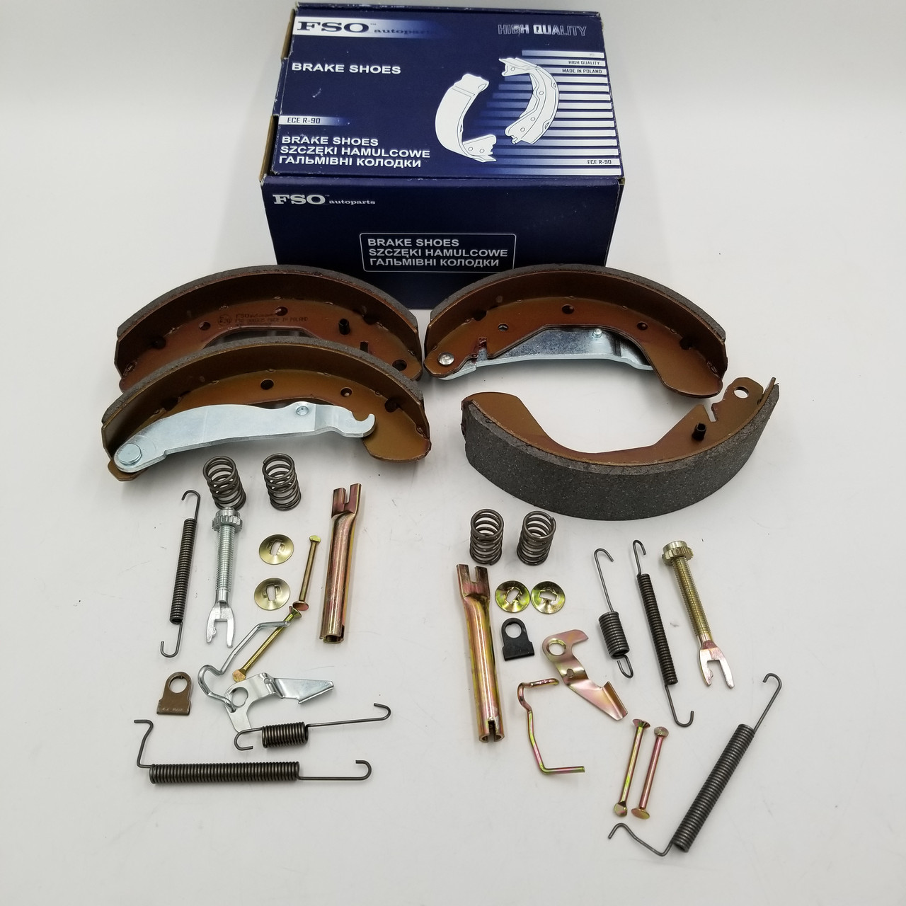 Колодки задні гальмівні Ланос, Сенс, Нексія (колодки+ремкомплекти) FSO Польща