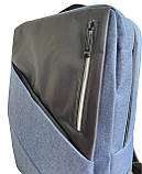 Рюкзак Digital протиударний для ноутбука 15,6 Asus 42х30х12 см Синій (код: IBN030Z3) SP, код: 6943404, фото 4
