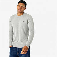 Джемпер Jack Wills Seabourne Crew Neck Logo Lt Ash Mrl, оригінал. Доставка з США/ЄС протягом 14 днів