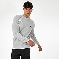 Джемпер Jack Wills Stitch Crew Neck Grey Marl, оригінал. Доставка з США/ЄС протягом 14 днів