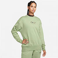 Толстовка Nike Sportswear Phoenix Fleece Women's Oversized Crew-Neck Oil Green Доставка від 14 днів - Оригинал