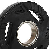 Диски (бліни) поліуретанові з потрійним хватом d-51 мм MD Buddy TA-9649-1_25 (1 шт. х 1.25 кг), фото 4