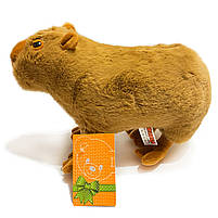 М`яка іграшка Капібара 2, Водосвинка, Карпінчо, Кепи, Калі юга, коричнева, плюш, Копиця, Україна, 32 см. (00173-8), фото 3