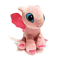 М'яка іграшка Дракончик, дракон, динозаврик, діно, рожевий, KinderToys, 30*25 см (00688-2), фото 6
