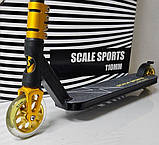 Трюковий самокат Scale Sports Adrenaline 110 мм HIC Золото, фото 5