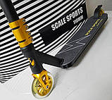 Трюковий самокат Scale Sports Adrenaline 110 мм HIC Золото, фото 10
